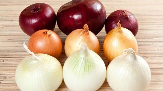 Onions - a popular vegetable from pinworms and tapeworms